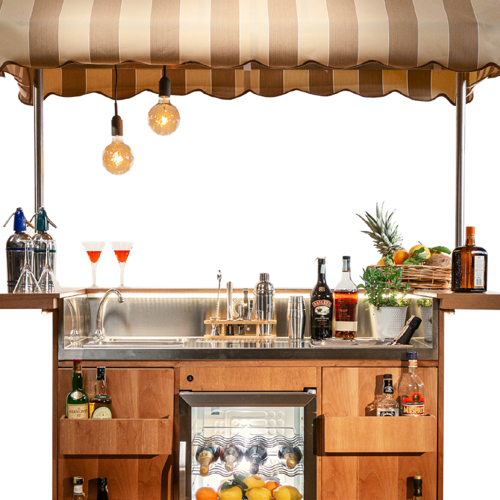 Refrigerated Mobile Bar Cart