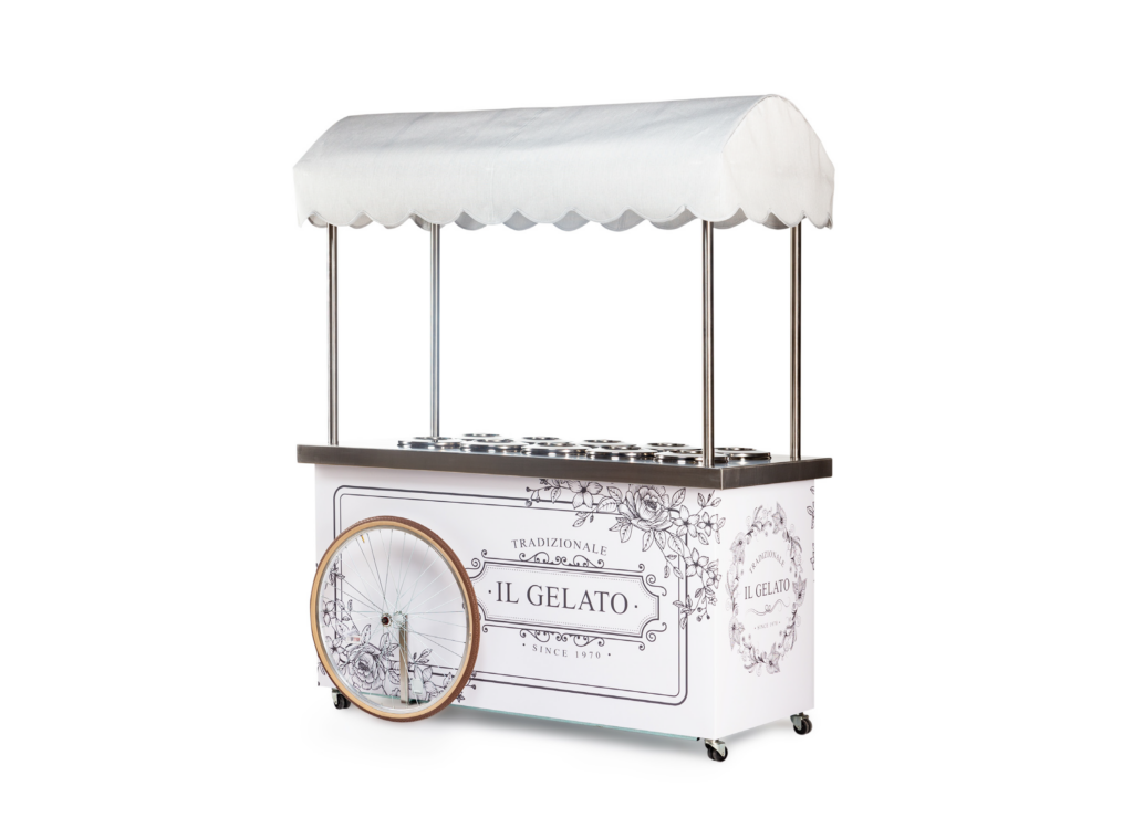 Italiano Cart pushcart for gelato, ice cream, crepes, bar