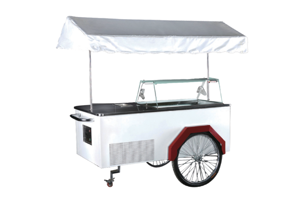 Ice Cream Push Cart Ital Cart Isolated