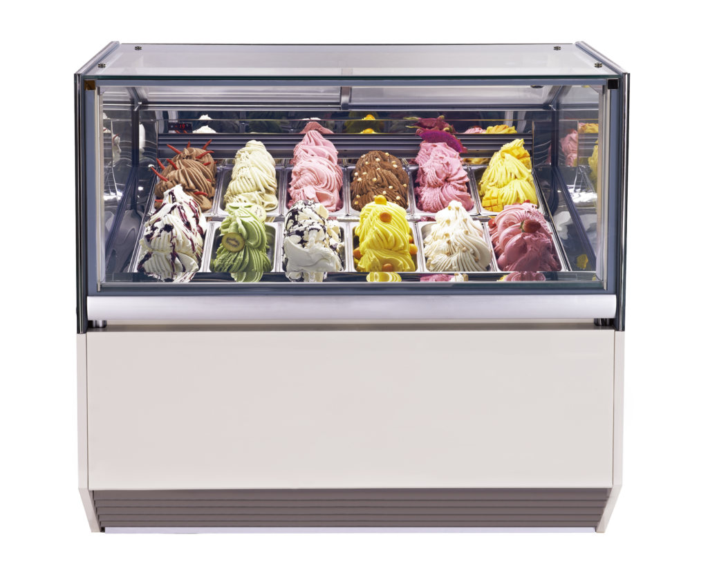 July Professional Ice Cream Display Case