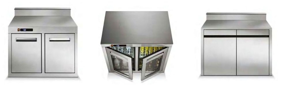 Stainless Steel Back Bar Individual Units with Different Configurations